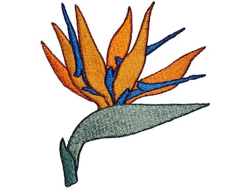 Strelitzia Embroidery Design: Bird of Paradise Flower (Digital Download)