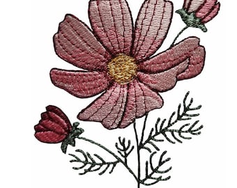 Cosmos African Wild Flower Machine Embroidery Design