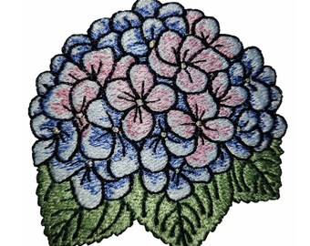Hydrangea filled stitch machine embroidery design/Christmas flower