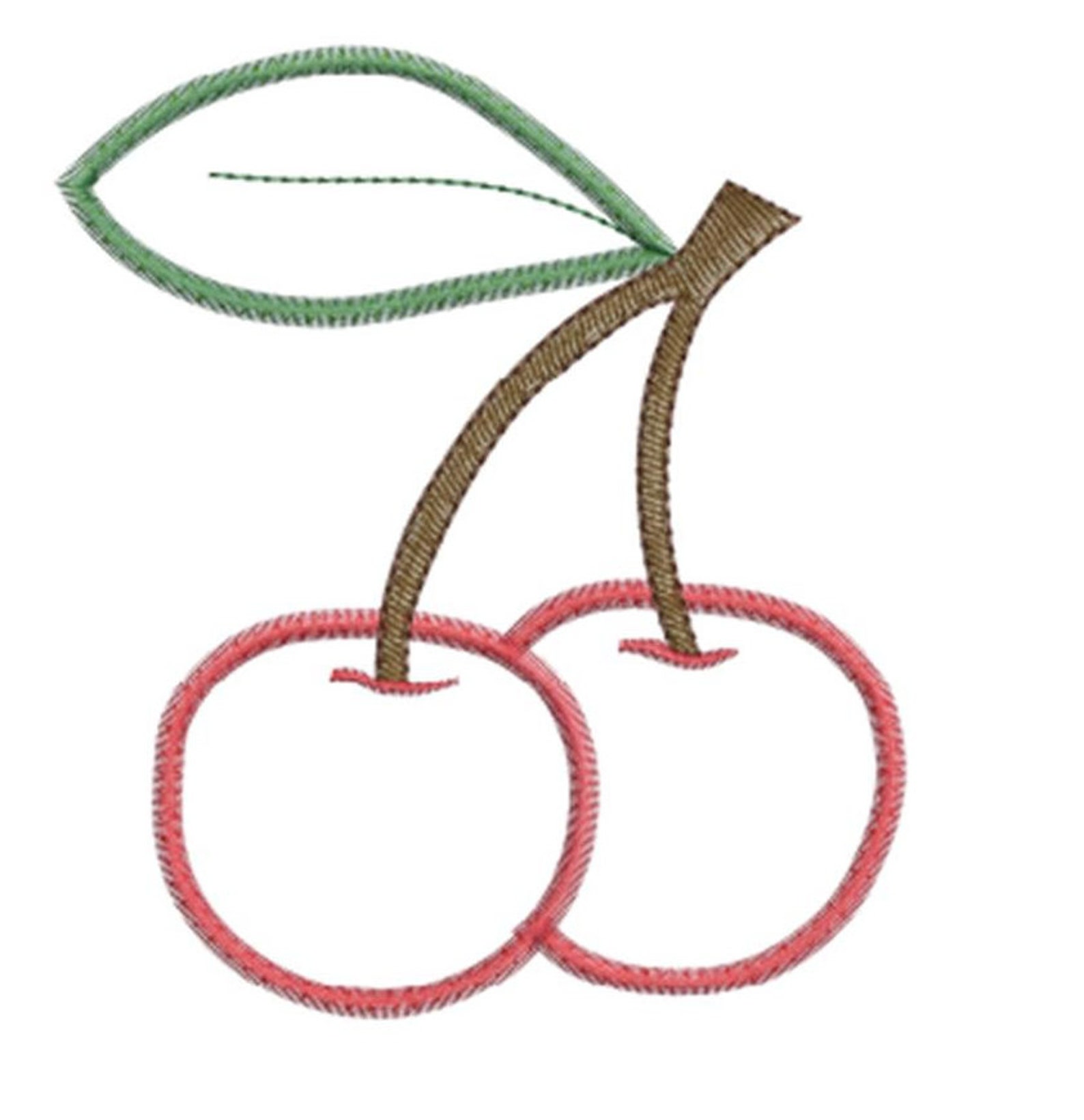 Cherries Applique Machine Embroidery Design/ Fruit Applique Etsy