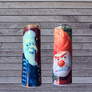 A Year Without A Santa 20oz Skinny Tumbler Mr. Snow Miser, Mr. Heat Miser, Stainless-Steel