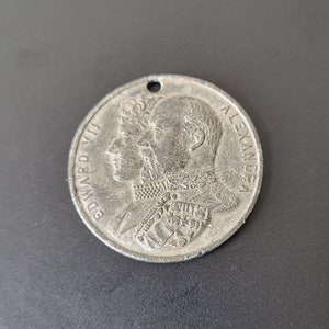 King Edward VII Commemorative Coronation Celebration Medal - 3.8 Cm Diameter