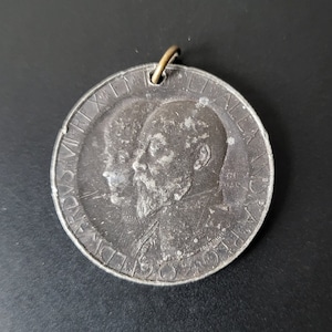 King Edward VII Commemorative Coronation Celebration Medal - 3.5 Cm Diameter