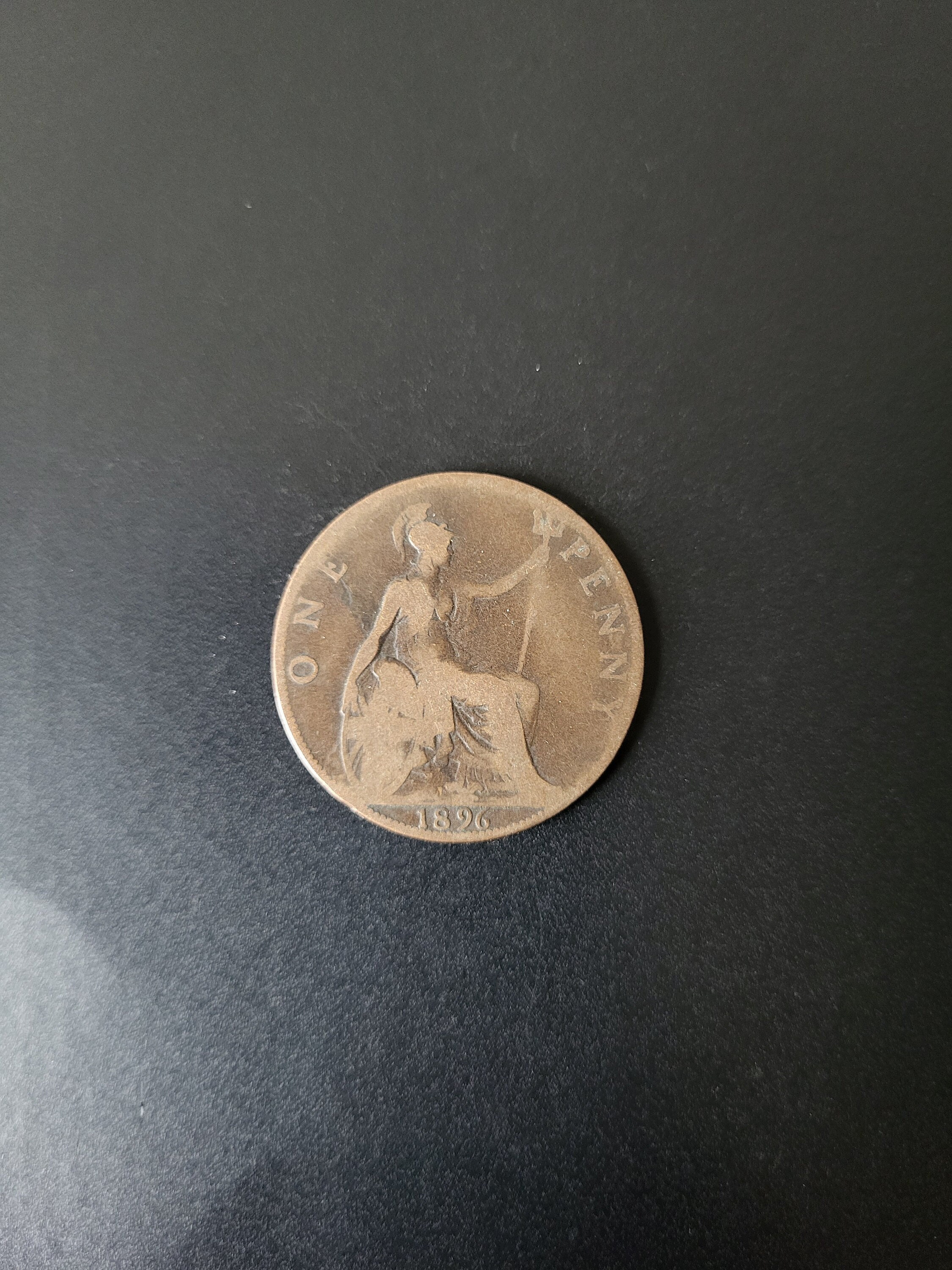 1896年ビクトリア朝時代のペニー - 直径3.1 cm - 1d