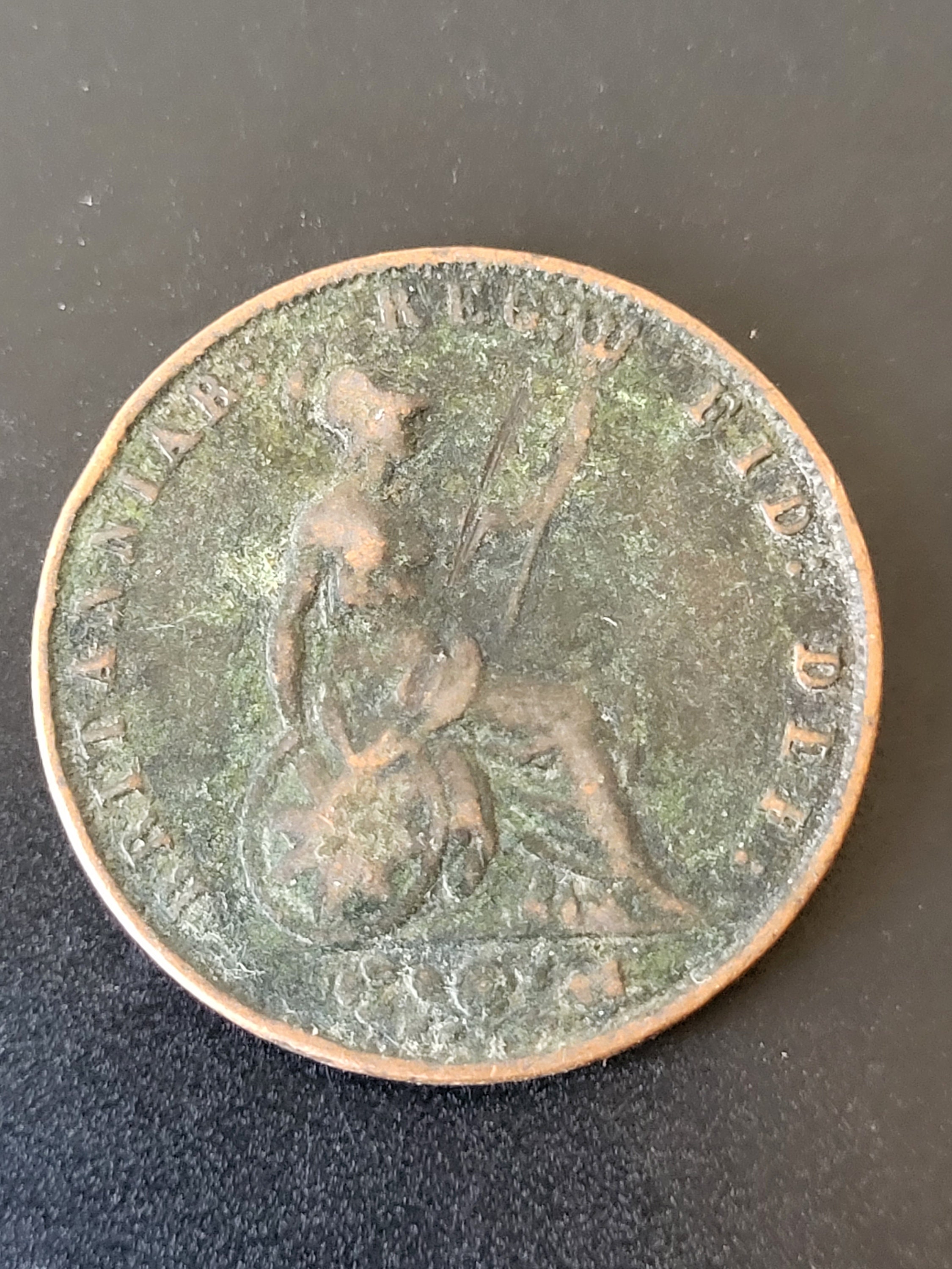 1855年ビクトリア朝のハーフペニー - 直径2.8cm - Etsy 日本