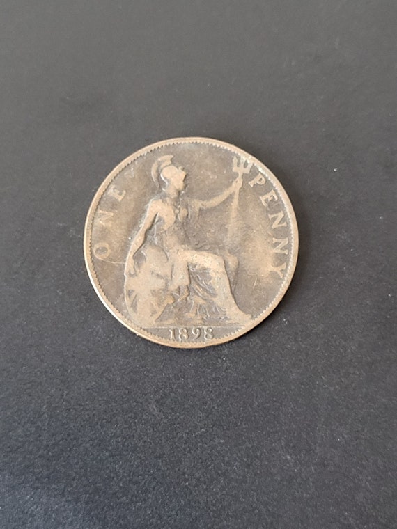 ヴィクトリア　1858年　ハーフペニー　ペニー　銅貨 美術品・アンティーク・コレクション ヴィクトリア 1858年 ハーフ