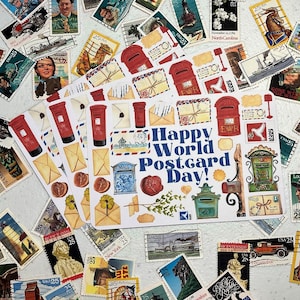 LIMITED - Very Few Left!!** Happy World Postcard Day postcards - snailmail - postcrossing packs