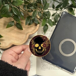 Preorder Floral Death Kindle/Phone Grip  | Magnetic | Kindles  | Tablets | Mobile Phones