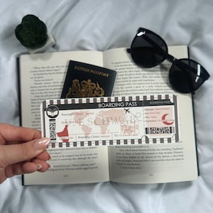 V.E Schwab Bookmark | Boarding Pass
