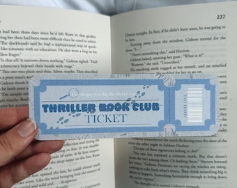 Thriller Bookclub Ticket Bookmark