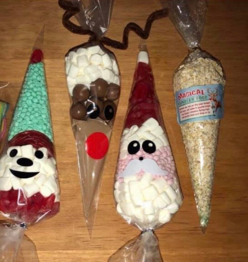 Hot Chocolate Cone Santa Sweet Cone Elf Sweet Cone Reindeer | Etsy