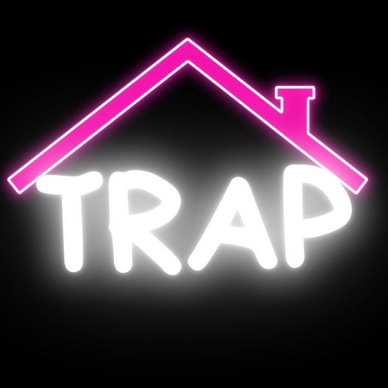 Trap House Neon Sign Neon Light for Wall Cool Neon Art Etsy