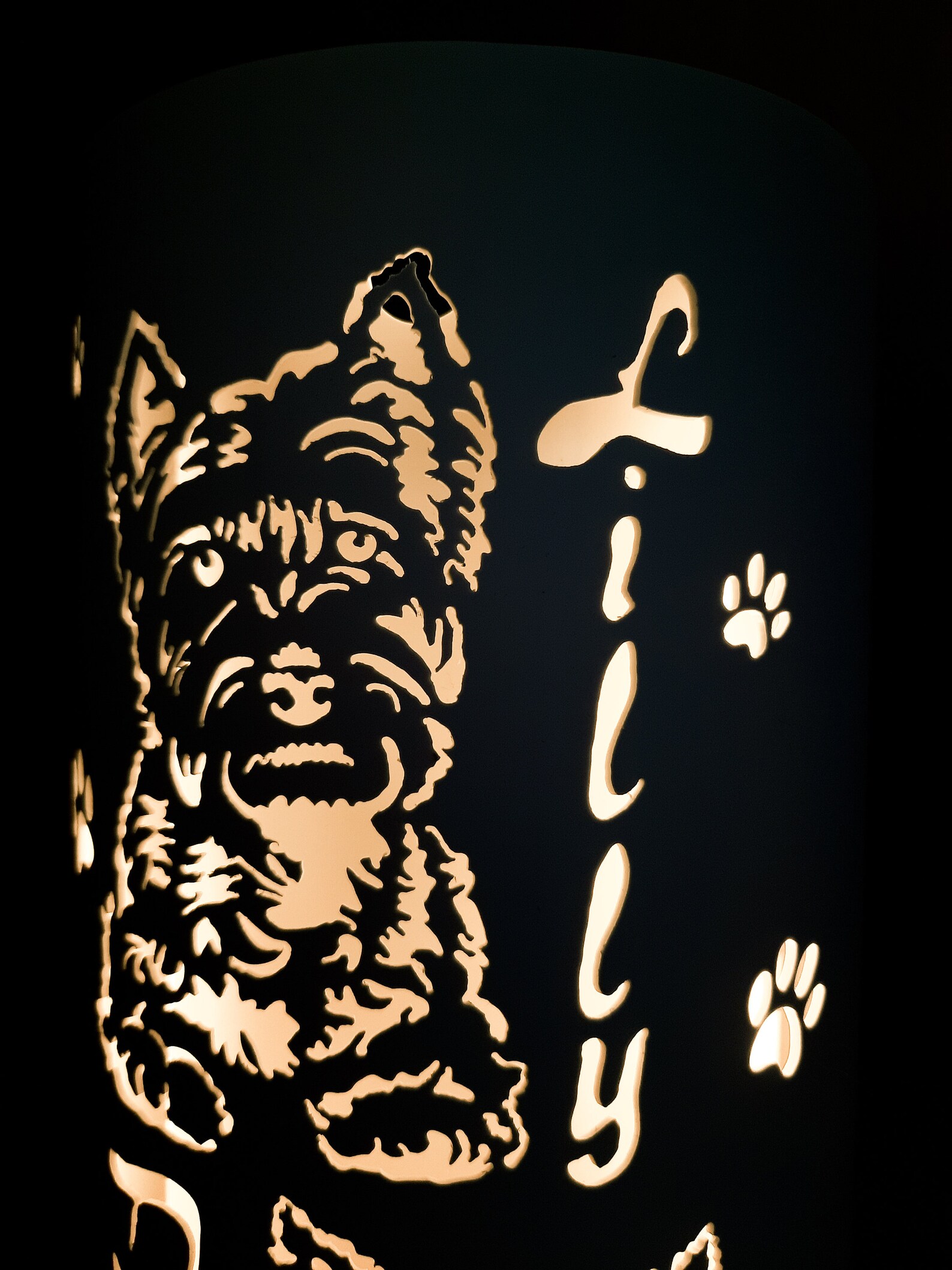 Personal West Highland White Terrier Accent Lamp Image of Pet Etsy