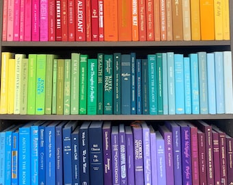 Libri decorativi personalizzati per colore: decorazioni per librerie colorate
