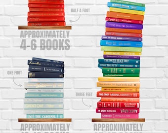 Libri decorativi personalizzati per colore al piede: decorazioni per librerie colorate