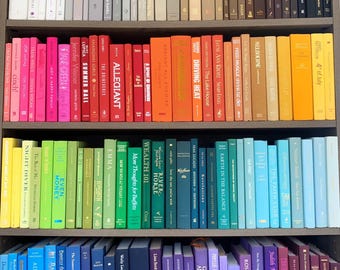 Custom Decorative books by color, Designer Decor, real Hardcover books