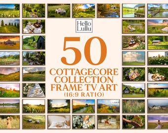 50+ Cottagecore TV Art Images: Fall Decor (Digital Download)
