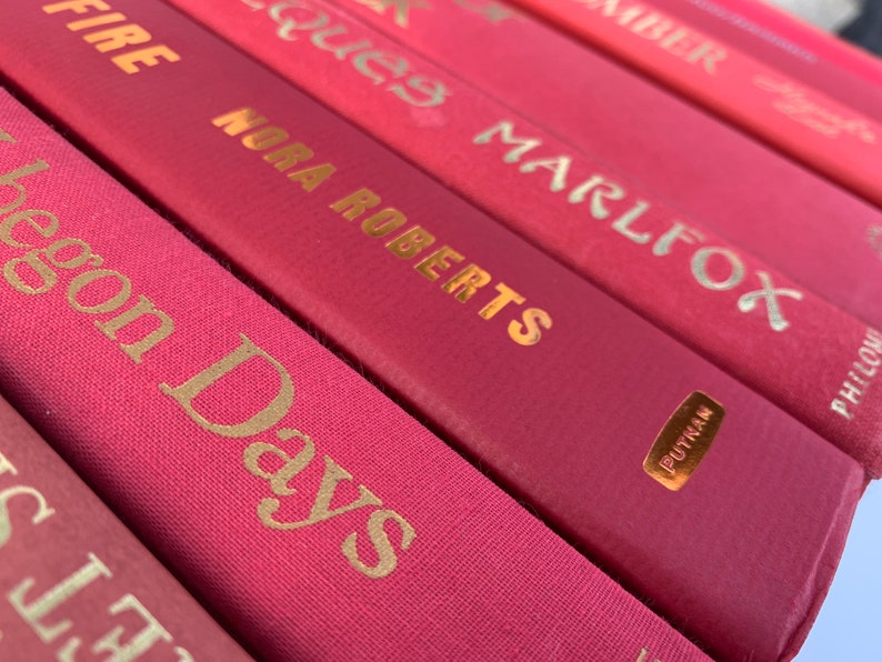 CUSTOM Decorative Book Stack by Color Book Bundle by the Etsy