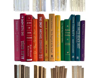 Libri decorativi personalizzati per colore: decorazioni per librerie colorate