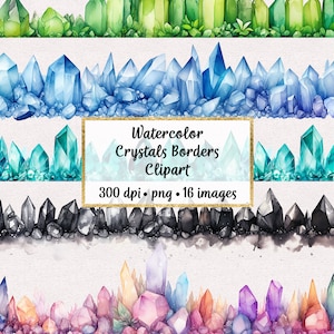 Puede incluir: Clipart de acuarela de 16 bordes de cristal en varios colores, incluyendo verde, azul, azul verdoso, negro y arcoíris. Los bordes son de 300 dpi y en formato PNG.