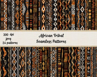 Modèles sans couture tribaux africains