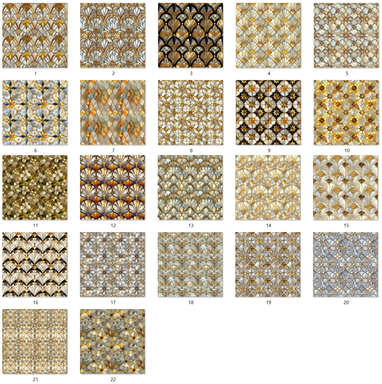 Window Texture Pearl Pearl and Gold Stained Glass Seamless Textures, Commercial Use - Etsy
