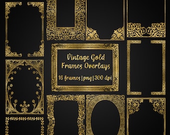 Gold Frames Overlays