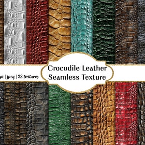 Crocodile Leather Seamless Textures, Commercial use
