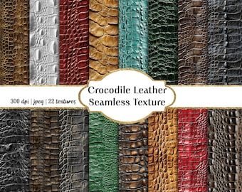 Texturas sem costura de couro de crocodilo, uso comercial