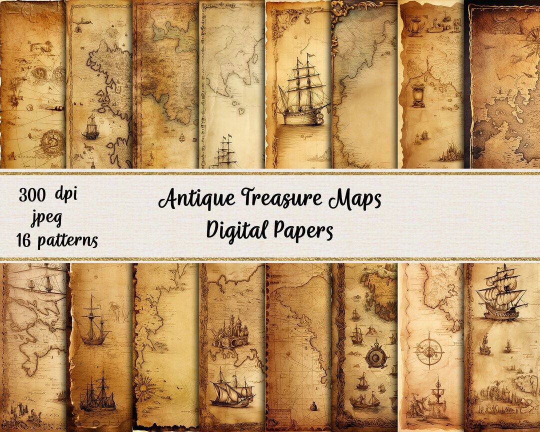 Antique Treasure Maps Printable - Il 1080xN.5720148001 Mebs