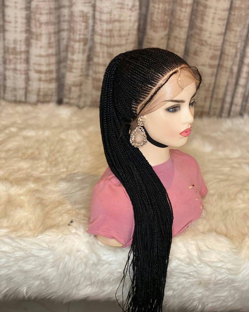 Braided wig Nigerian Woman Braided wigs for Black woman Etsy