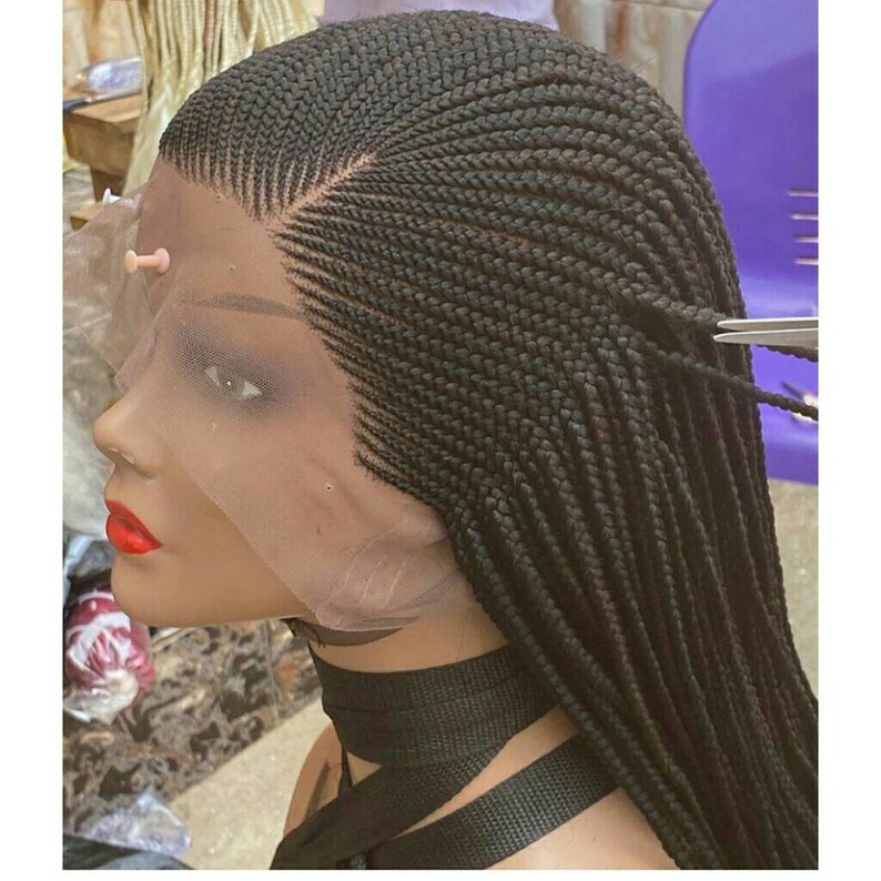 Braided wig Nigerian Woman Braided wigs for Black woman Etsy