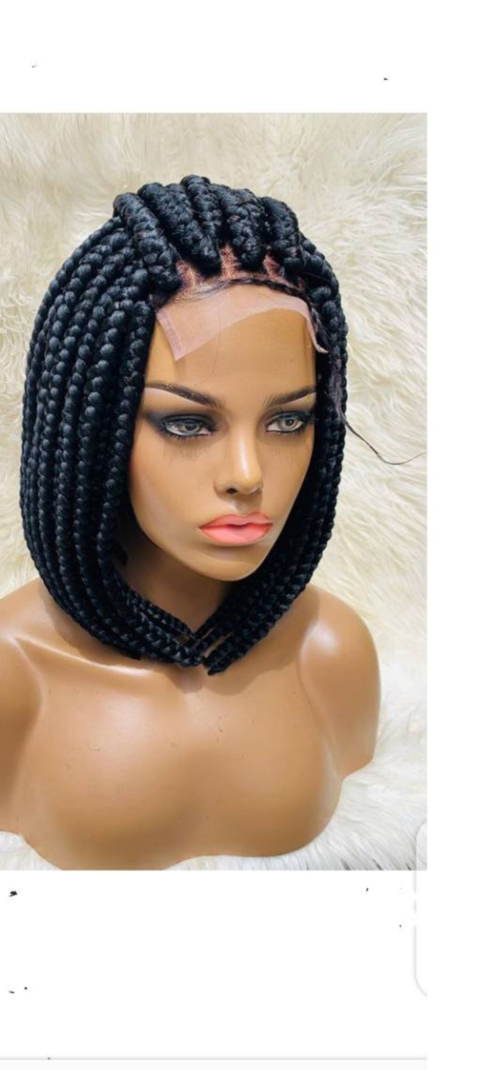 Braided wig Nigerian Woman Braided wigs for Black woman Etsy