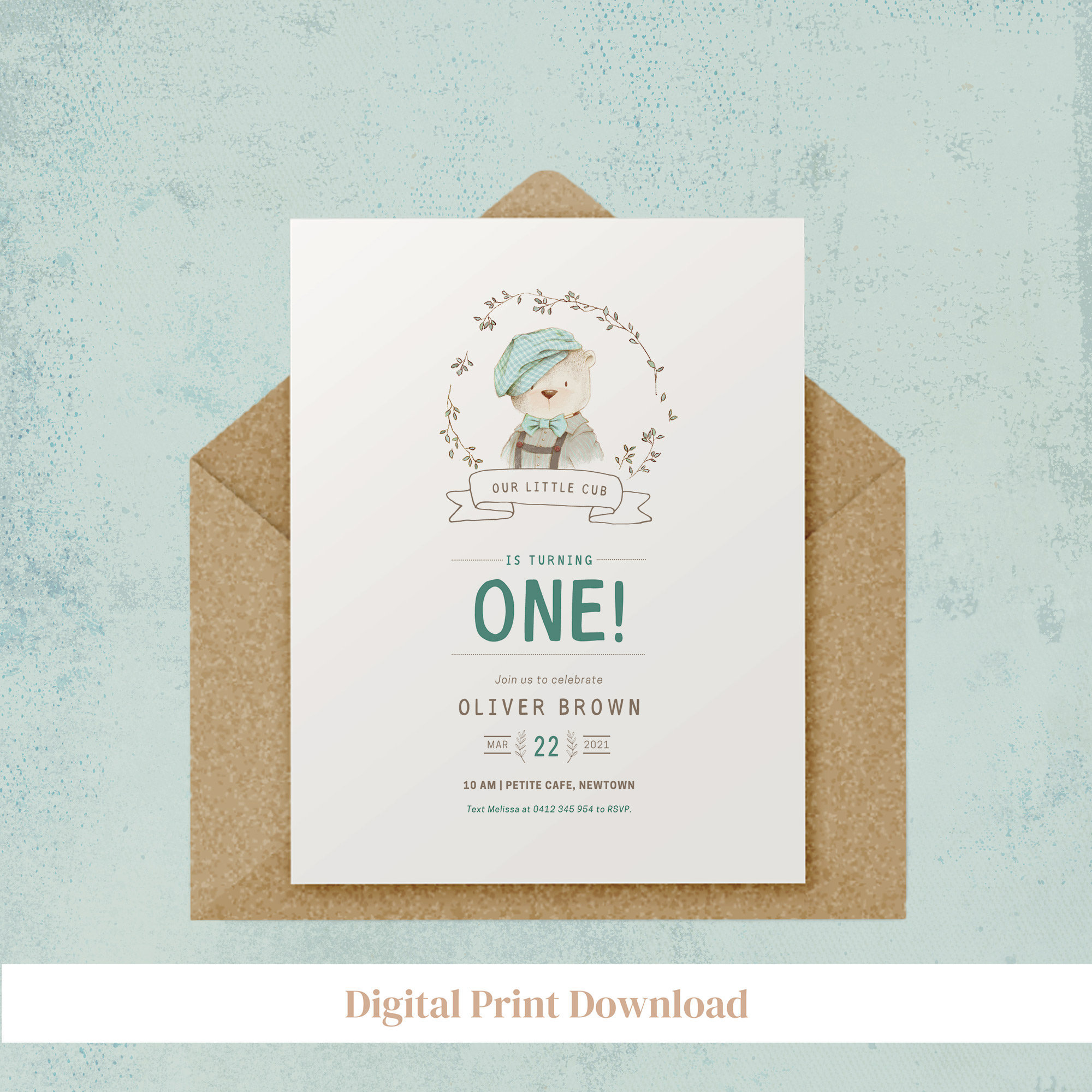 Waldtiere 1. Geburtstag Einladung Waldtiere Geburtstag | Etsy