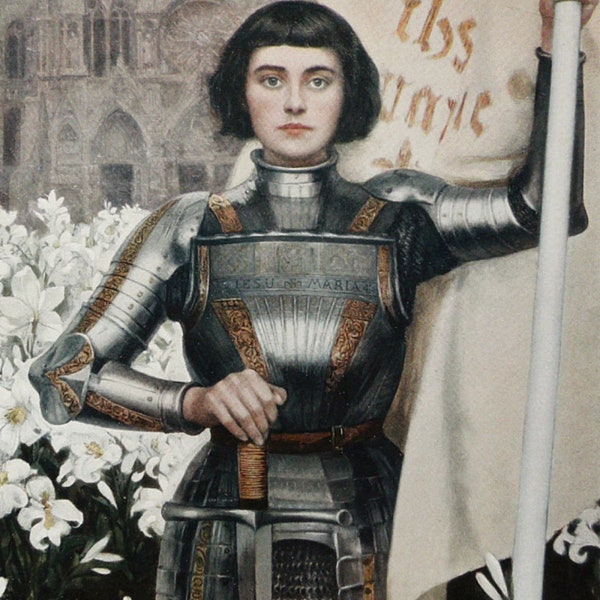 St. Joan of Arc Holy Card