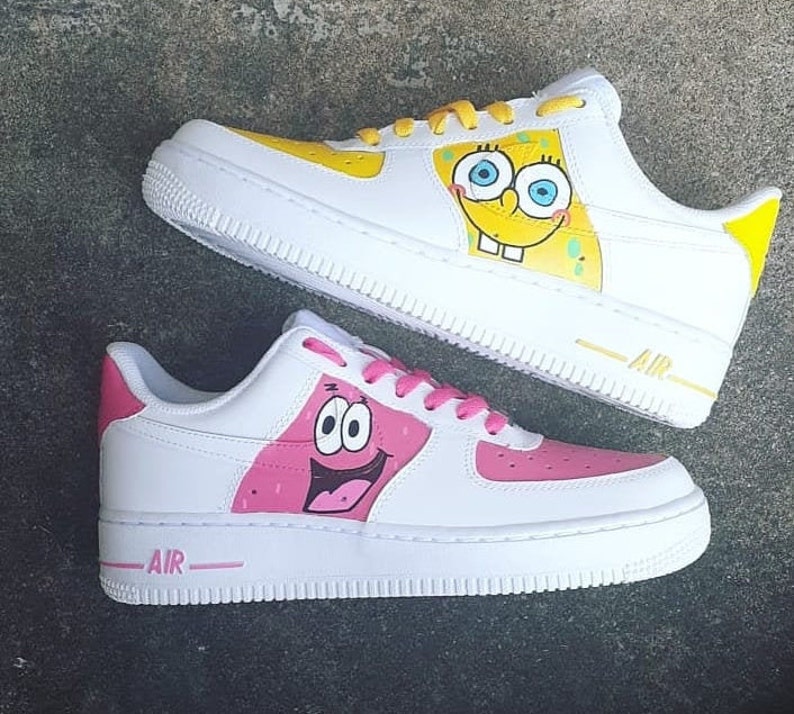 Spongebob Custom Air Force 1 - Etsy