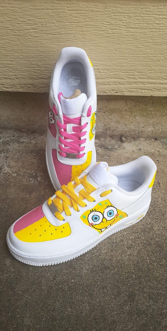 nike air force 1 custom spongebob