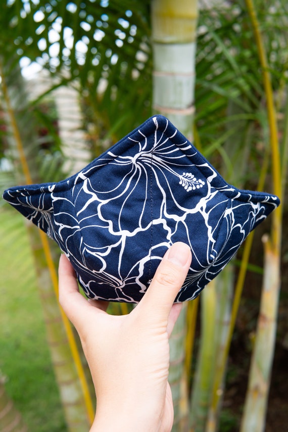 The Navy Reversible Microwave Bowl Cozy 