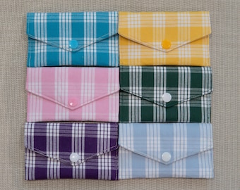 Palaka Gift Card Pouch, Reusable Credit Card Envelope, Handmade Purse Essential