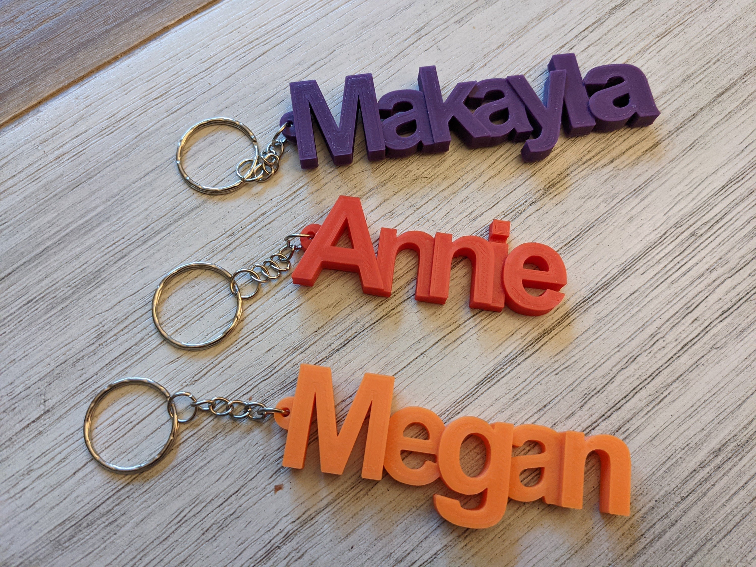 Personalized Custom Name Keychain Etsy