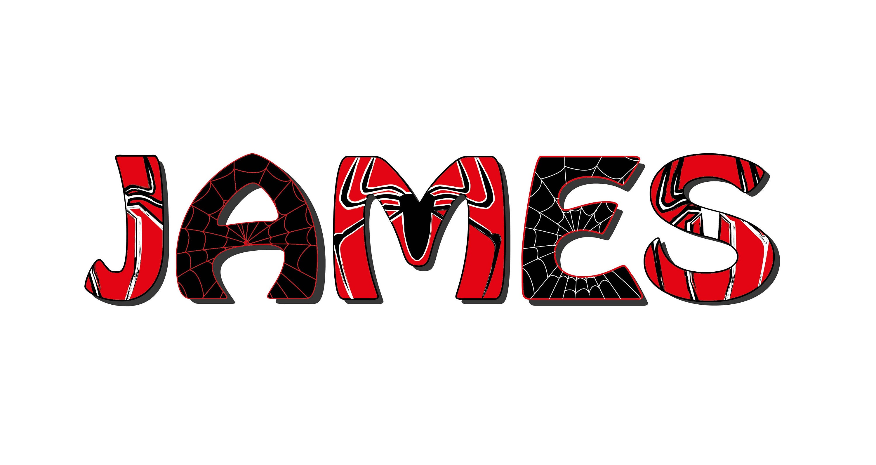 Spiderman custom name print Boys bedroom decor Etsy
