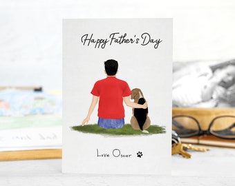 Fathers Day Card from Dog - Dog Dad Card