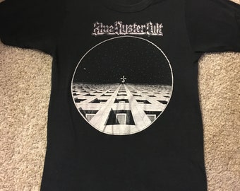 Vintage 80s Blue Oyster Cult T-shirt Size S Revolution by Night - Etsy