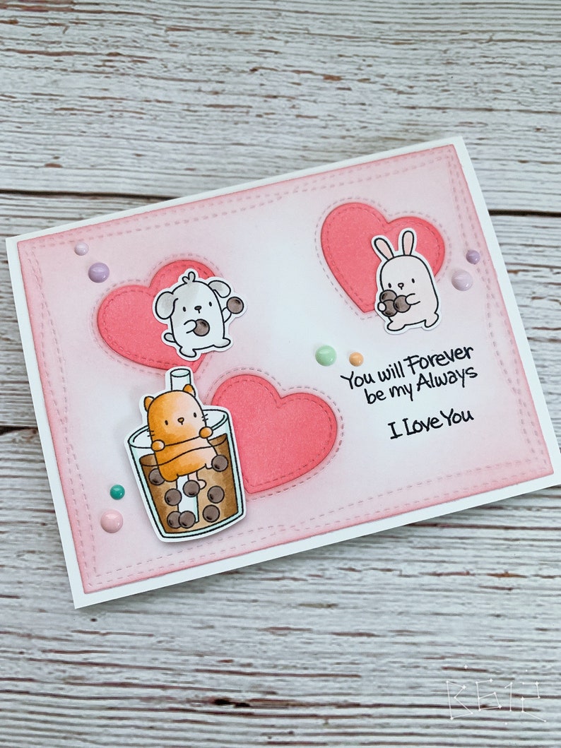 Boba card Boba Love card Best Tea