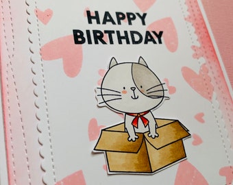 Kitty cat birthday card