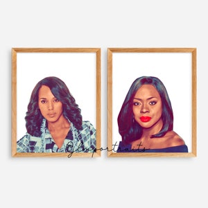 Olivia Pope & Annalise Keating Prints
