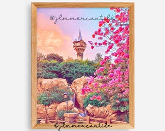 Rapunzel Tower Digital Print