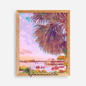 Polynesian Resort Digital Print