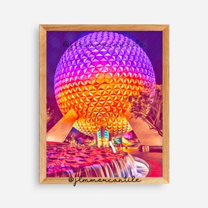 Epcot Ball Digitaldruck