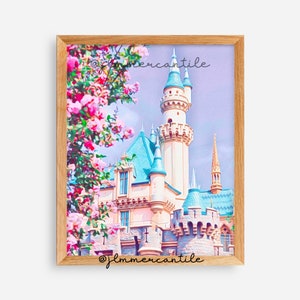 Sleeping Beauty Castle Digital Print
